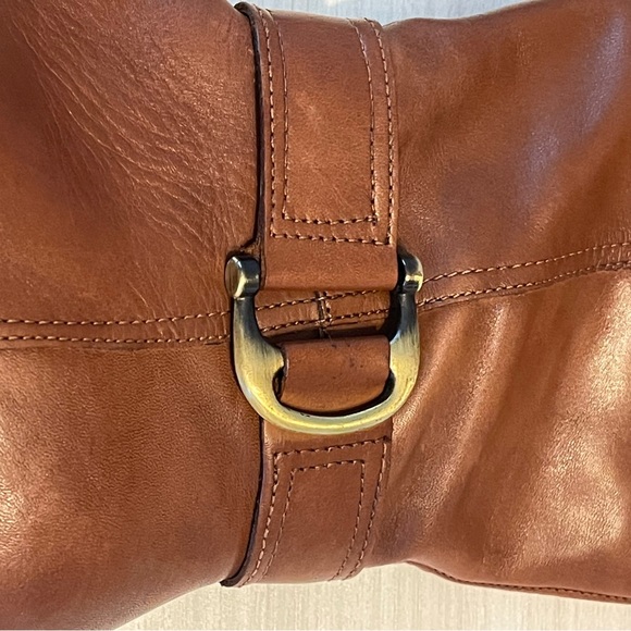 Naturalized Brown Leather Zip Up Riding Boots Women's size 6.5 - Picture 7 of 10